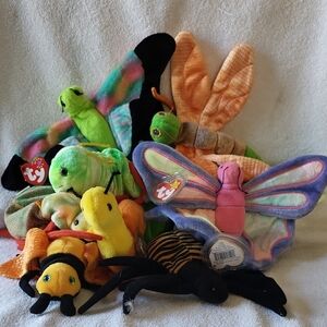 Ty Beanie Babies Colorful Bug Collection
